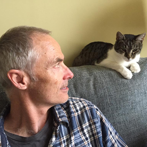 the author and his cat